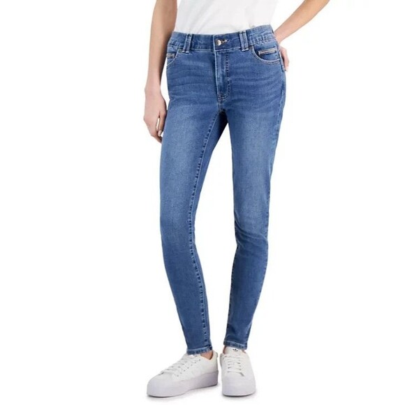 Nautica Jeans Women’s Fit Solution Skinny Ankle Jeans, Blue, 6 - Picture 1 of 5